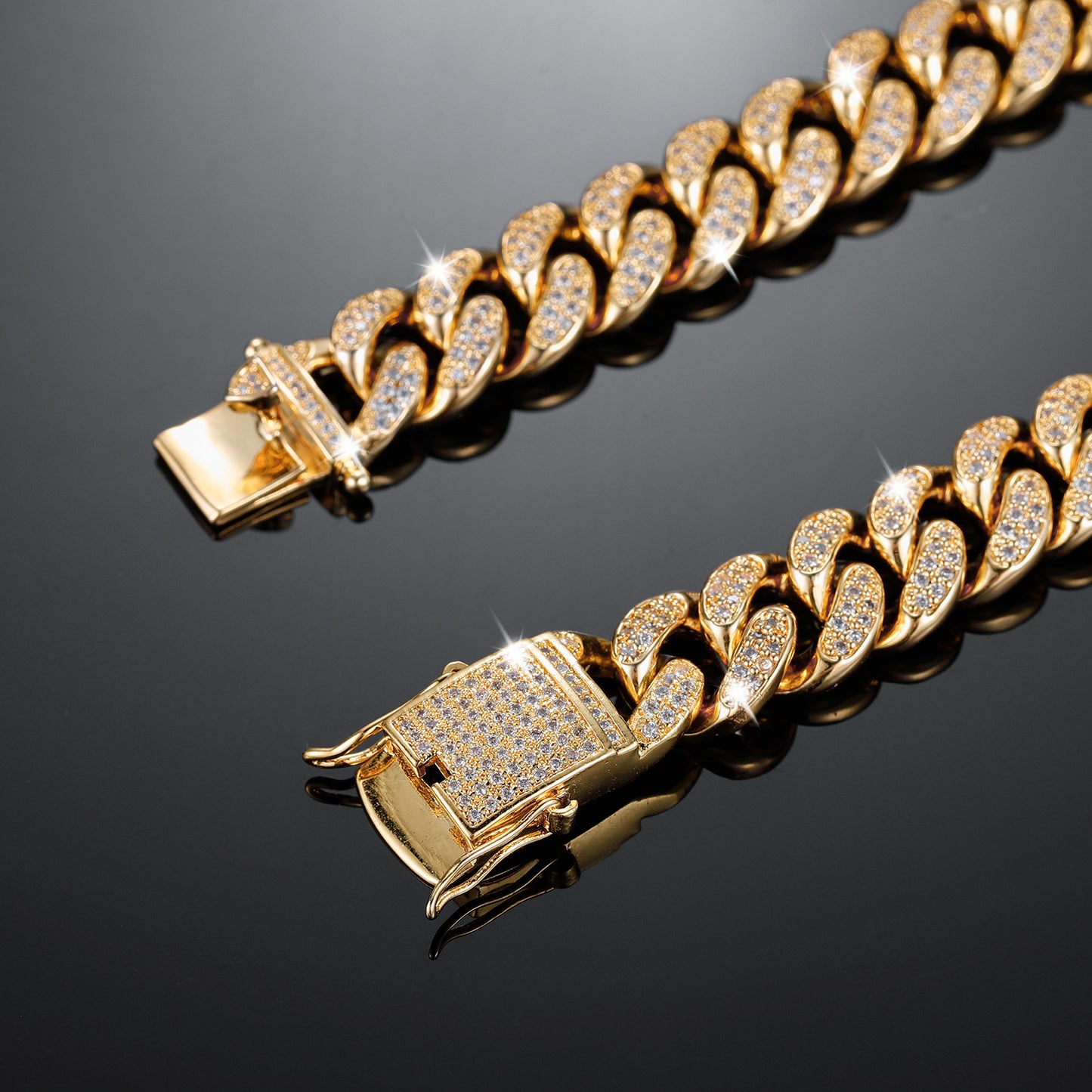 Miami Cuban Link With Letters Necklac QN325