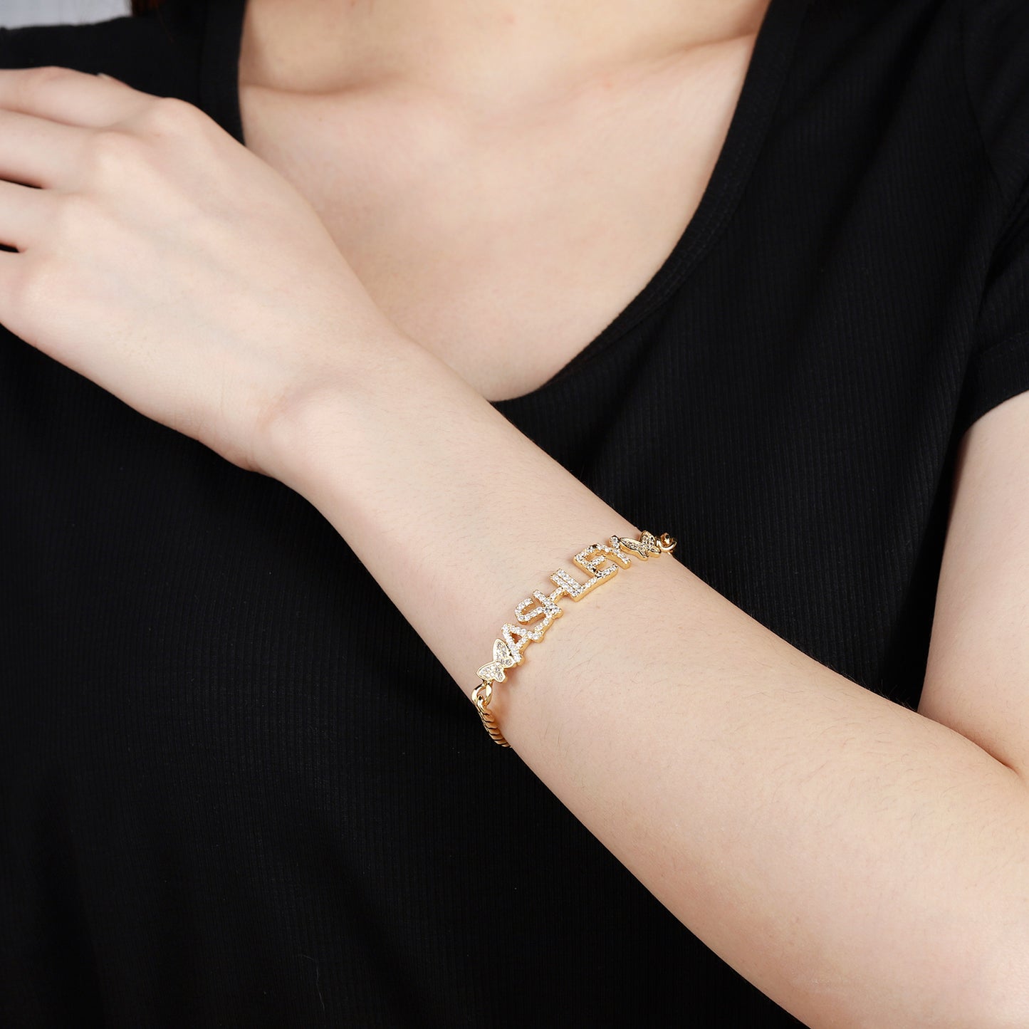 Letters Butterfly Bracelet QB371