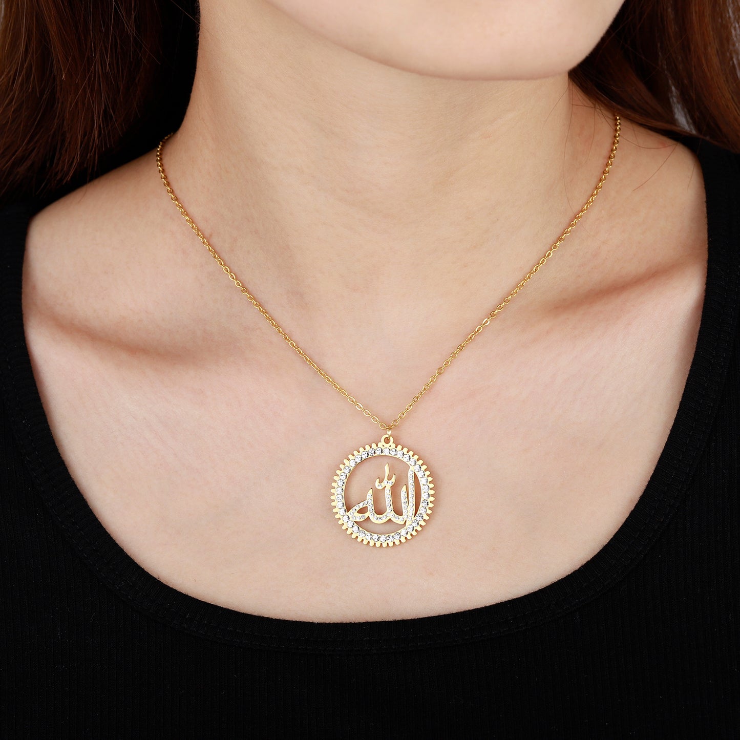 Diamond Arabic Necklace QN433