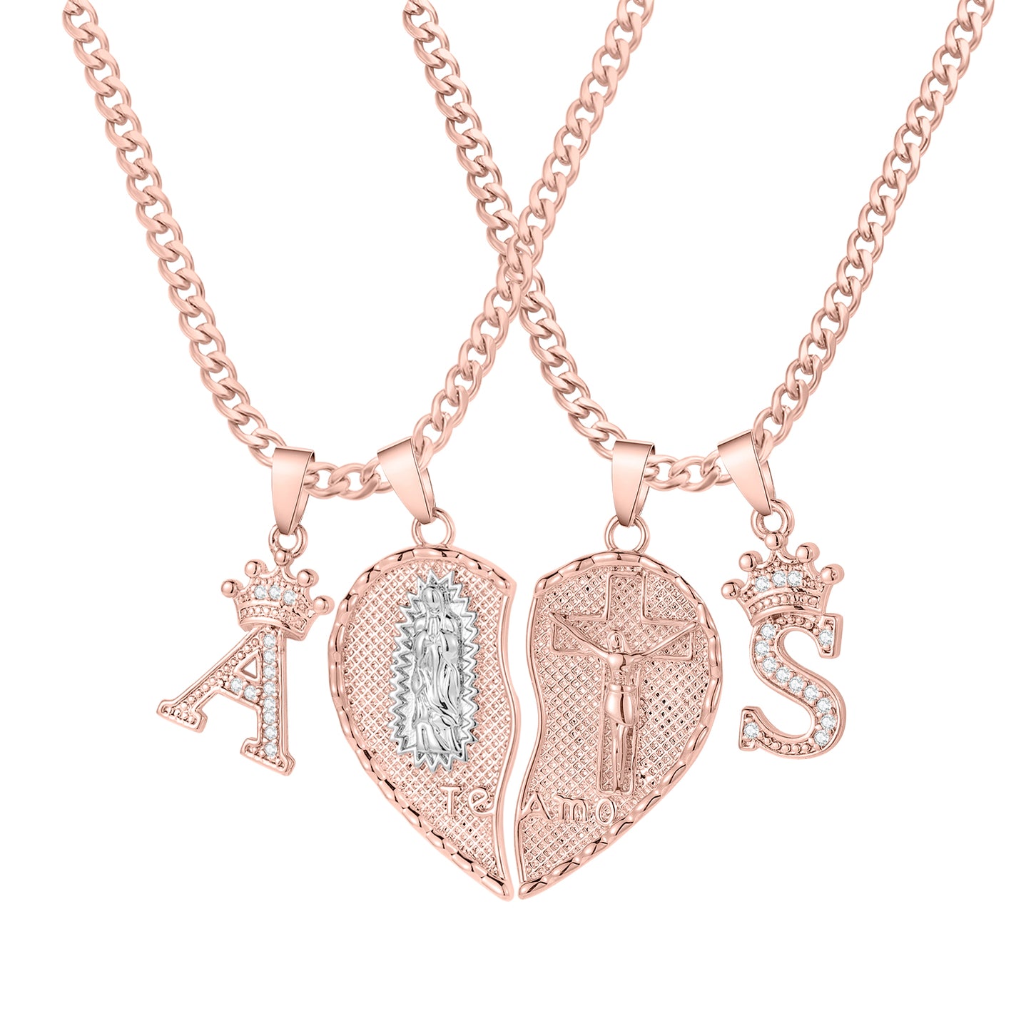 „TE AMO“ Herz-Split-Halskette QN523