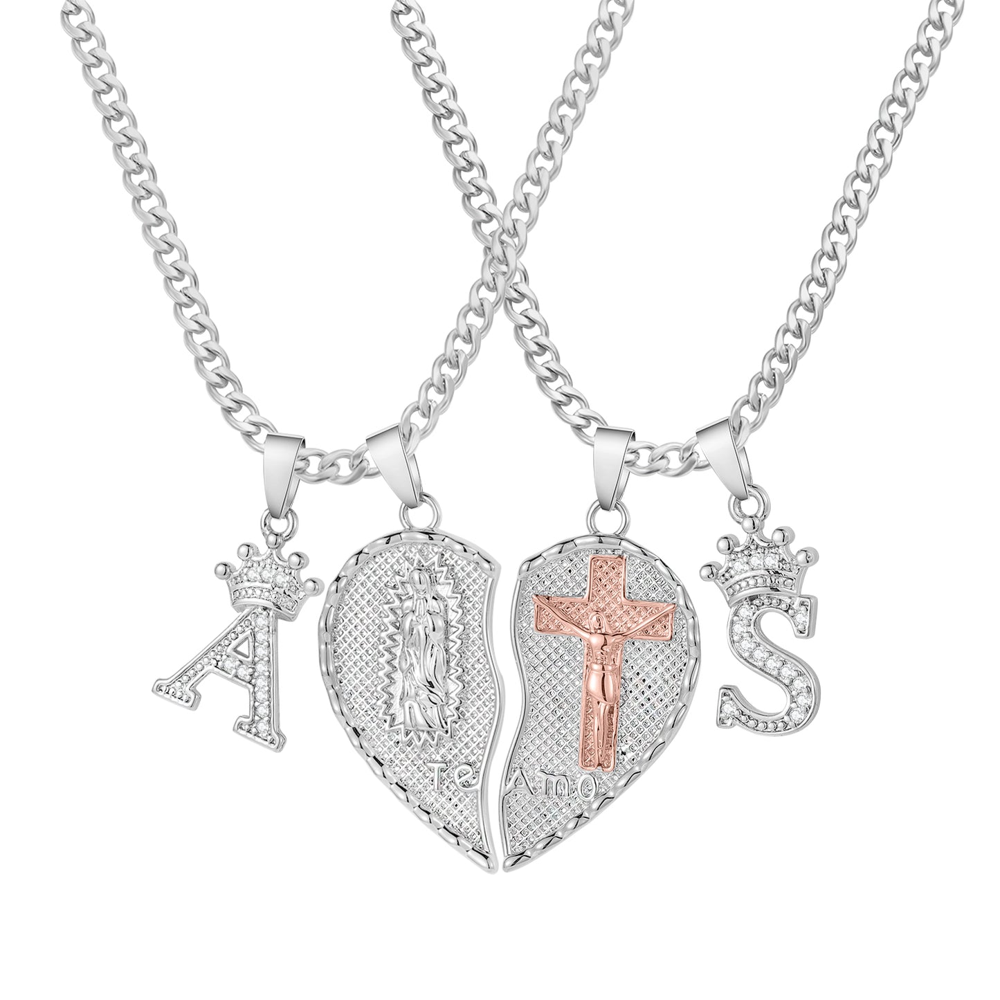 „TE AMO“ Herz-Split-Halskette QN523