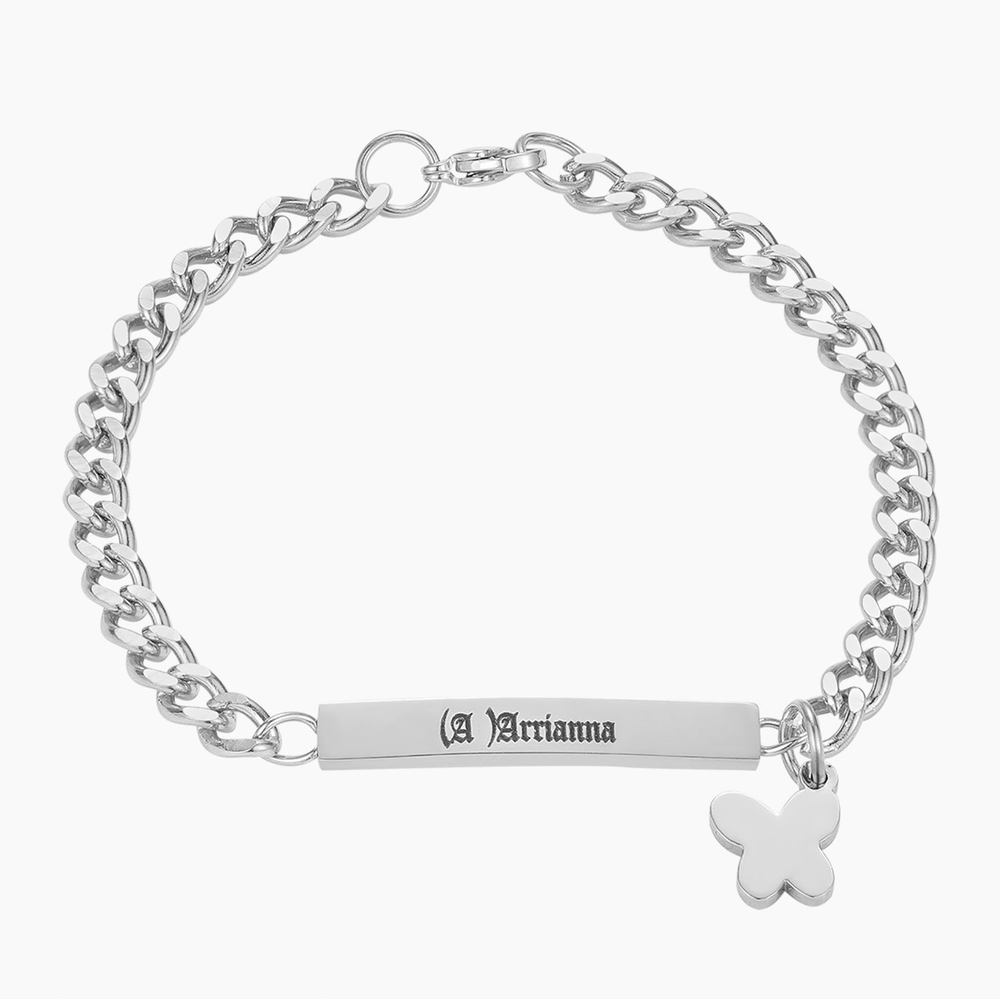 Engraved Name Butterfly Bracelet DB528