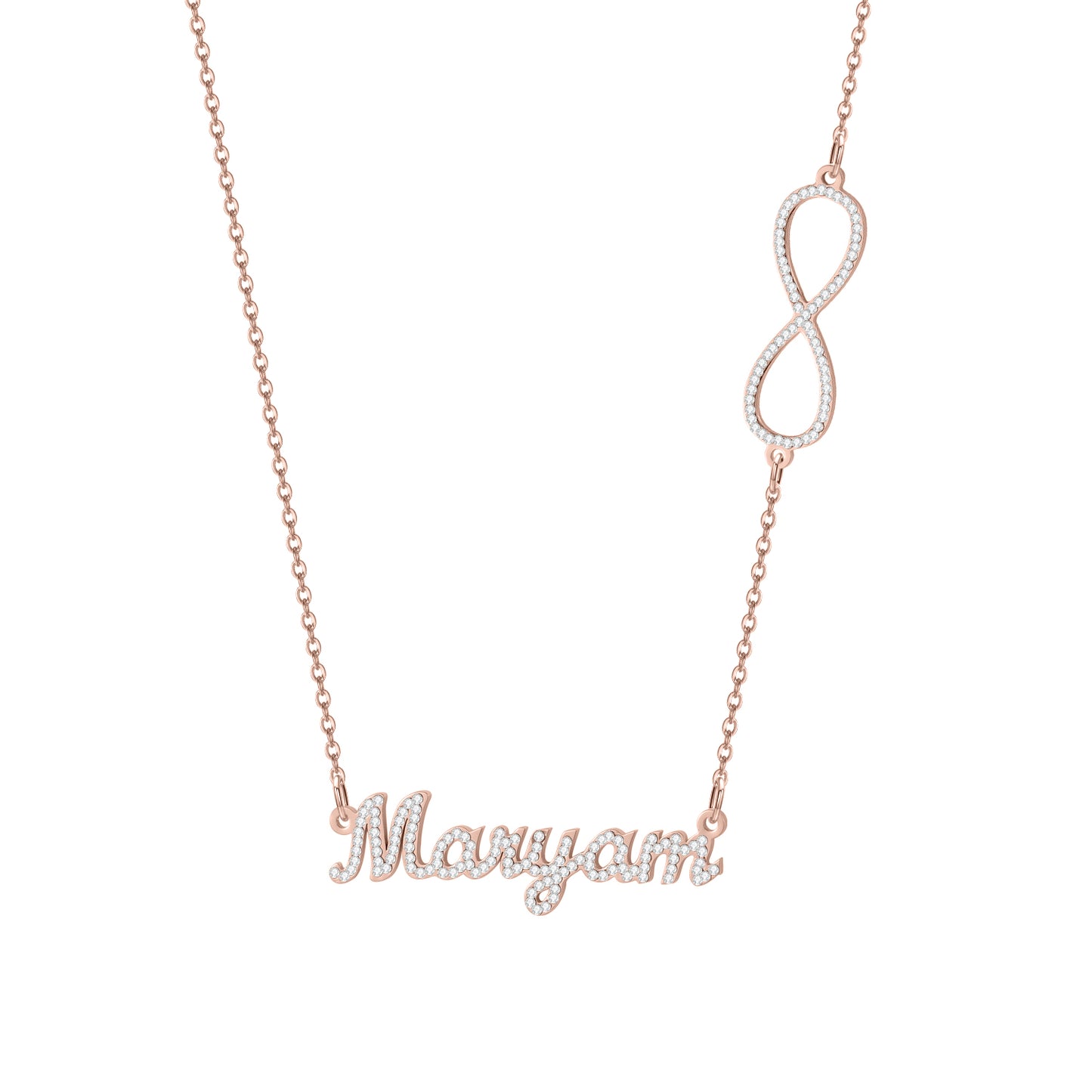 Infinity loop Name Necklace QN505