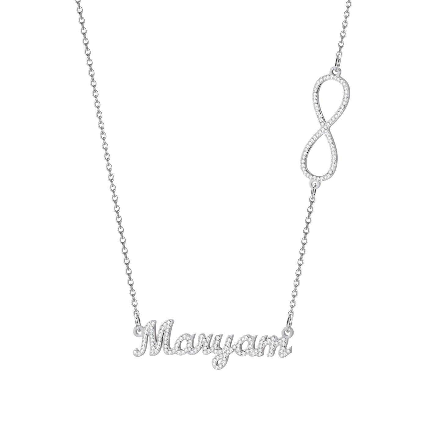 Infinity loop Name Necklace QN505