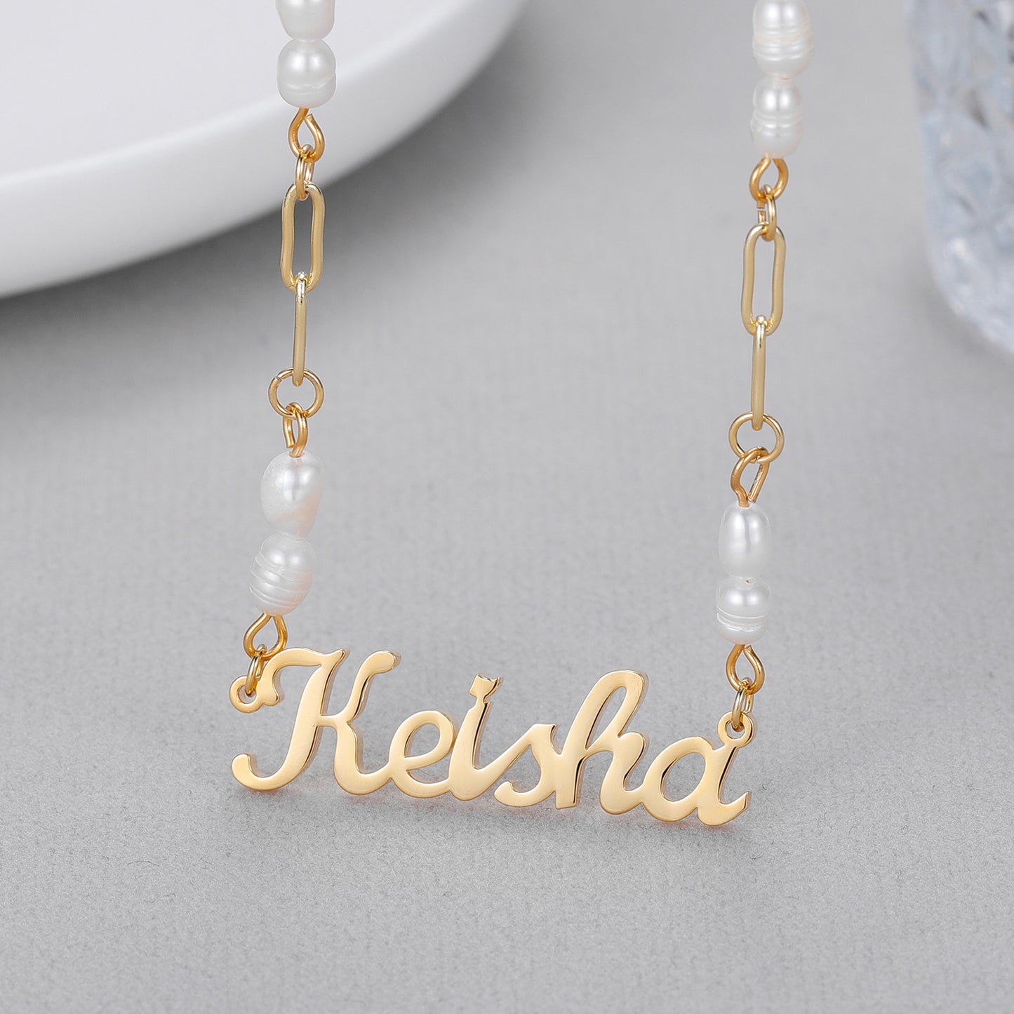 Pearl Name Necklace QN458