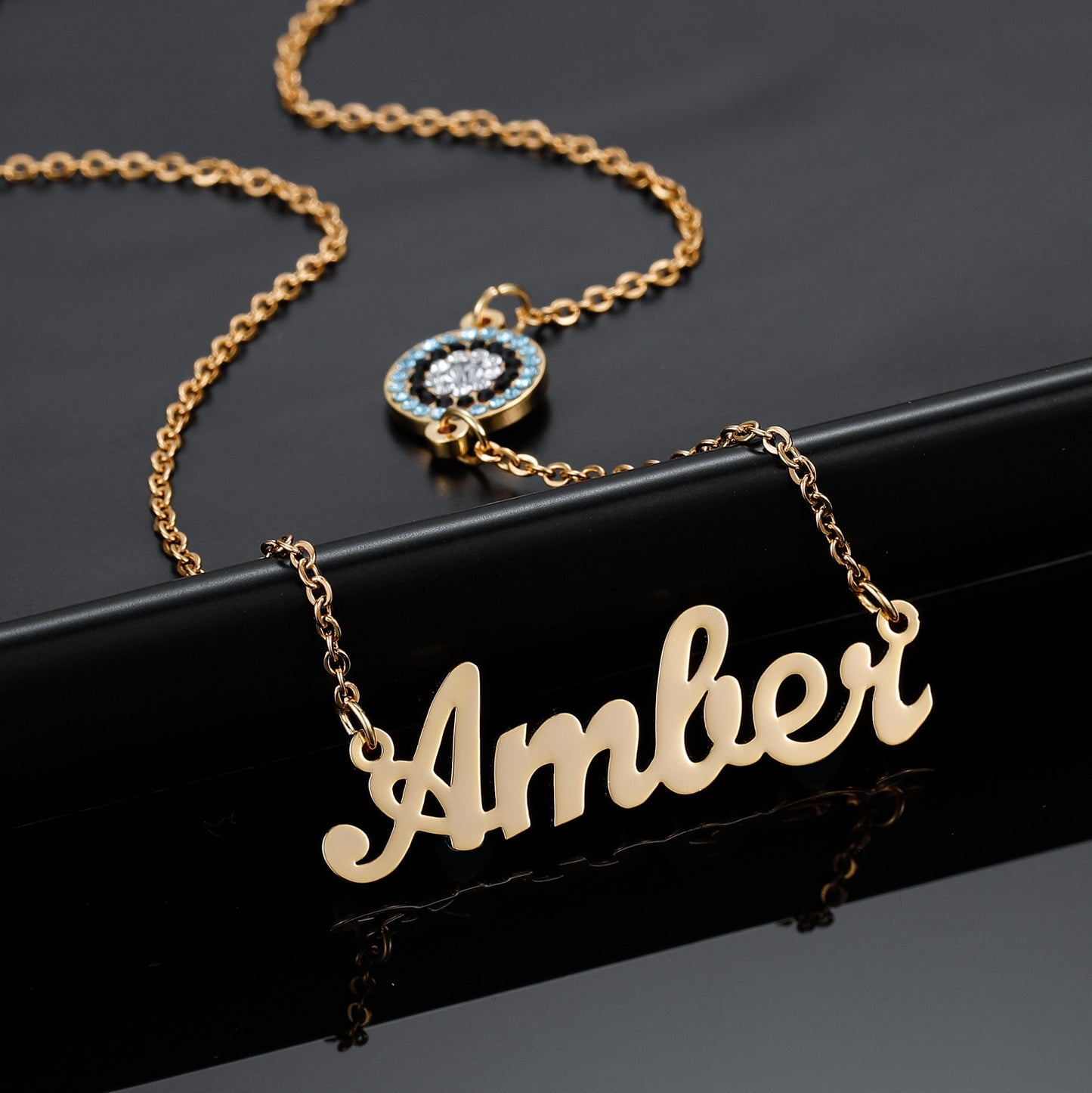 Evil Eye Name Necklace QN462