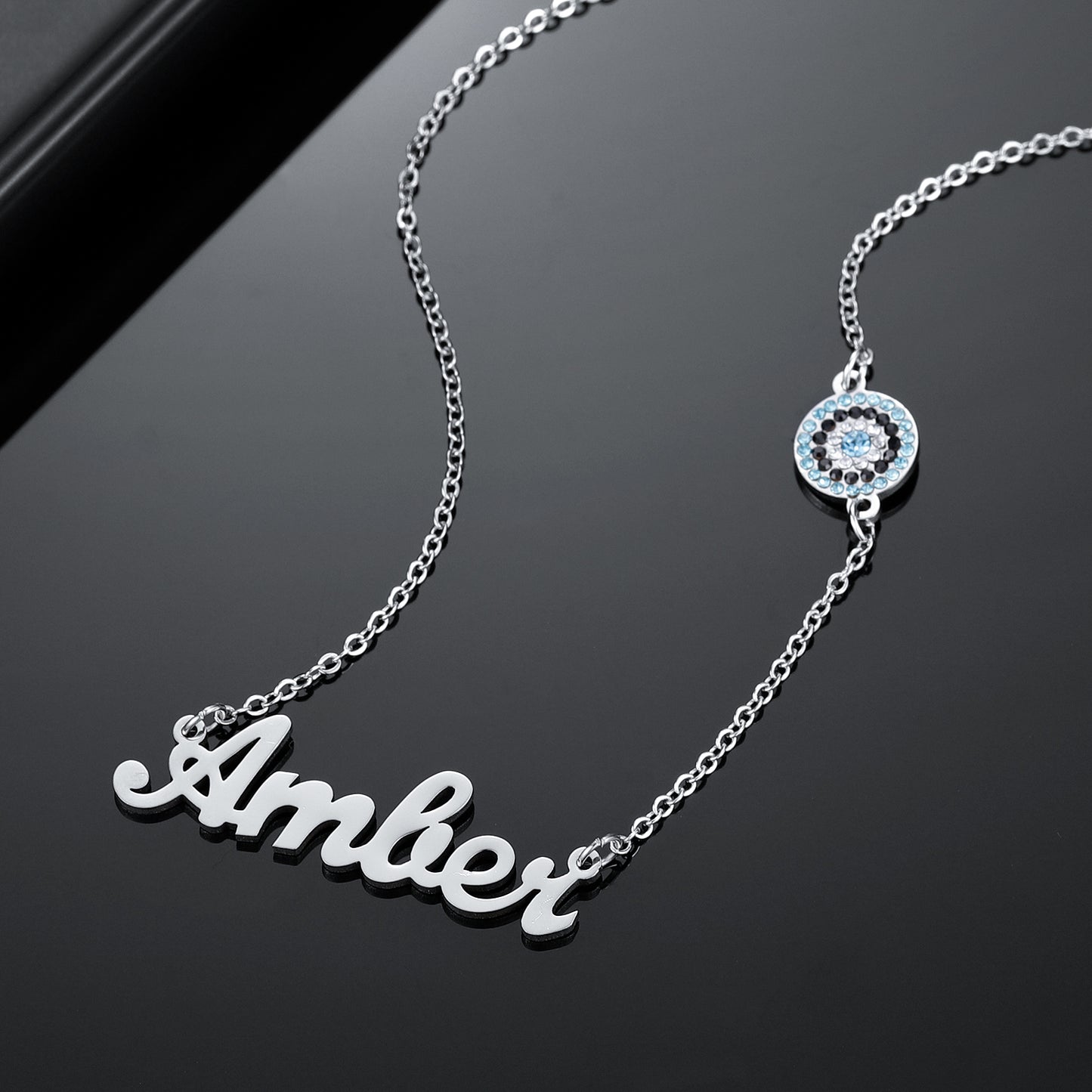 Evil Eye Name Necklace QN462