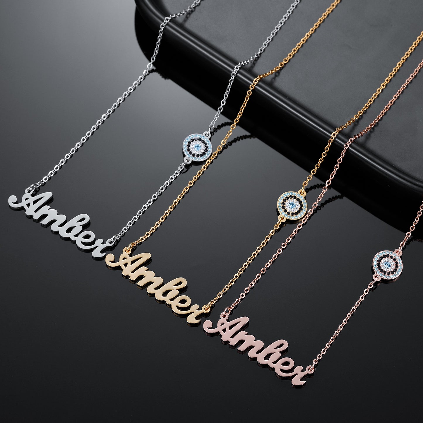 Evil Eye Name Necklace QN462