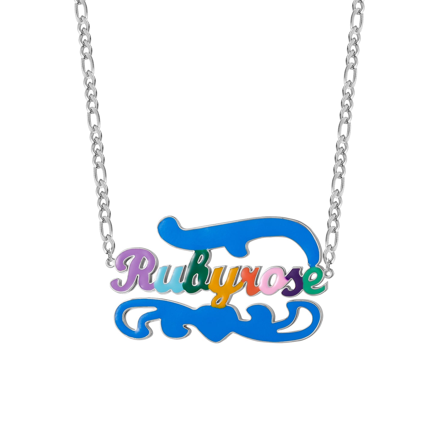 Custom Color Name Necklace QN436