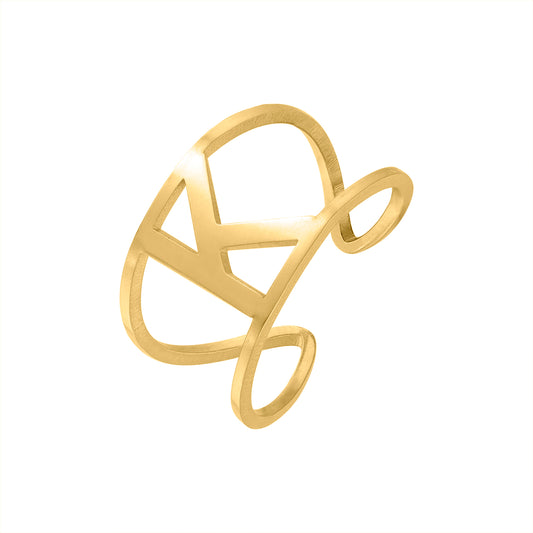 Initial A-Z Letter Rings MR109