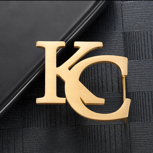 2 Letters Belt Buckle