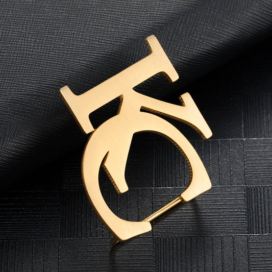 2 Letters Belt Buckle