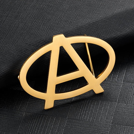 A Letter Oval Belt Buckle