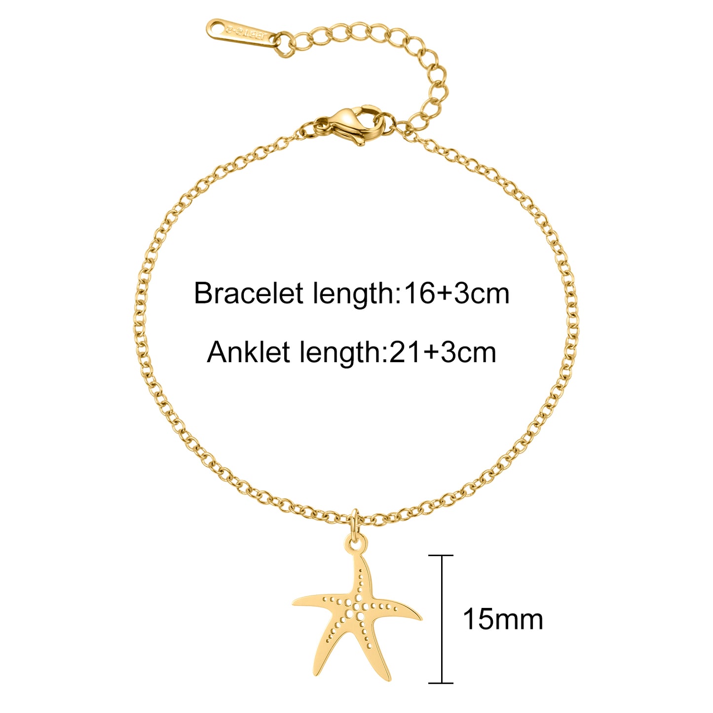 Starfish Bracelet/Necklace For Women QB330 QN321