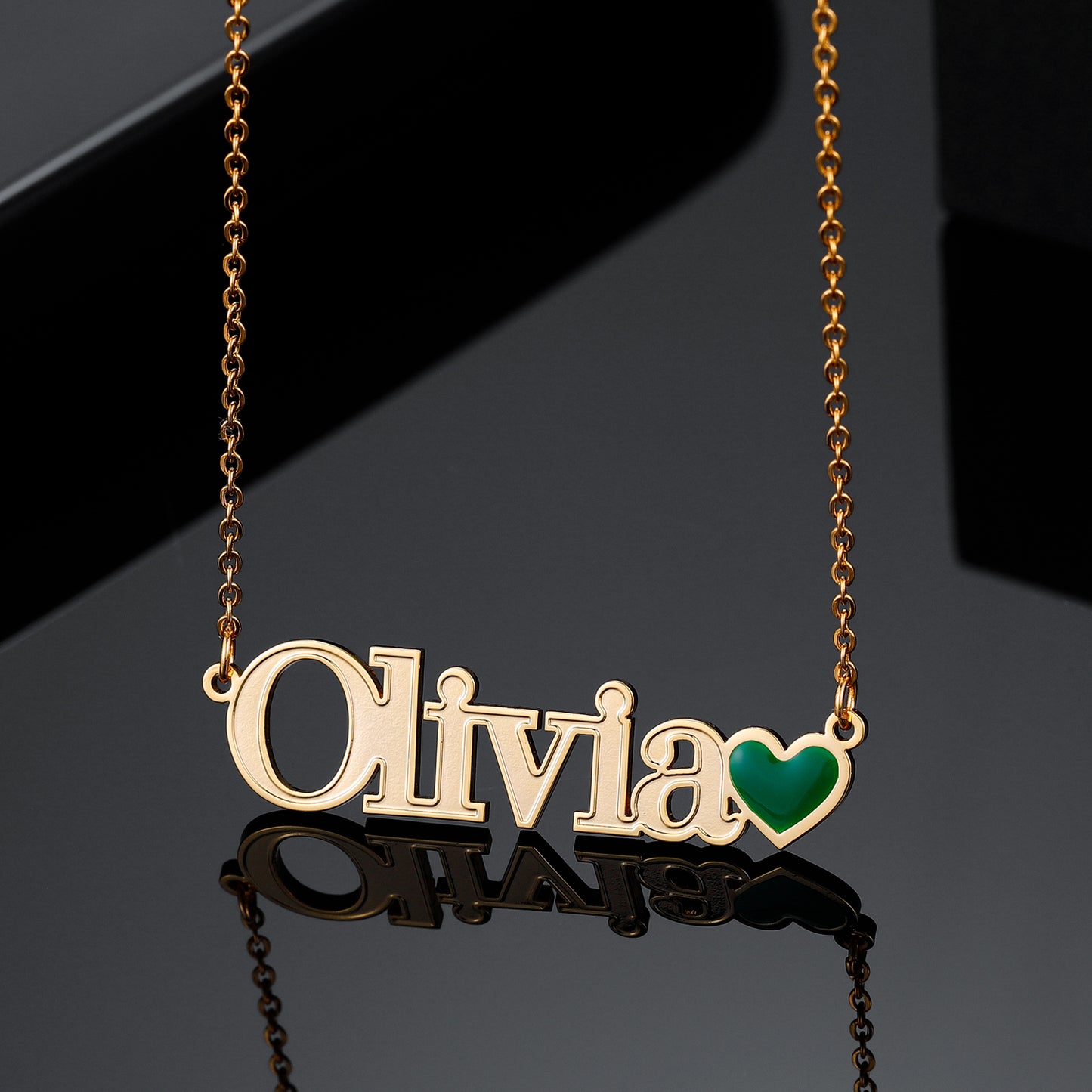 Emerald Heart Custom Necklace QN535