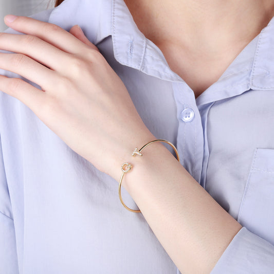 QT Diamond Letter Cuff QB327