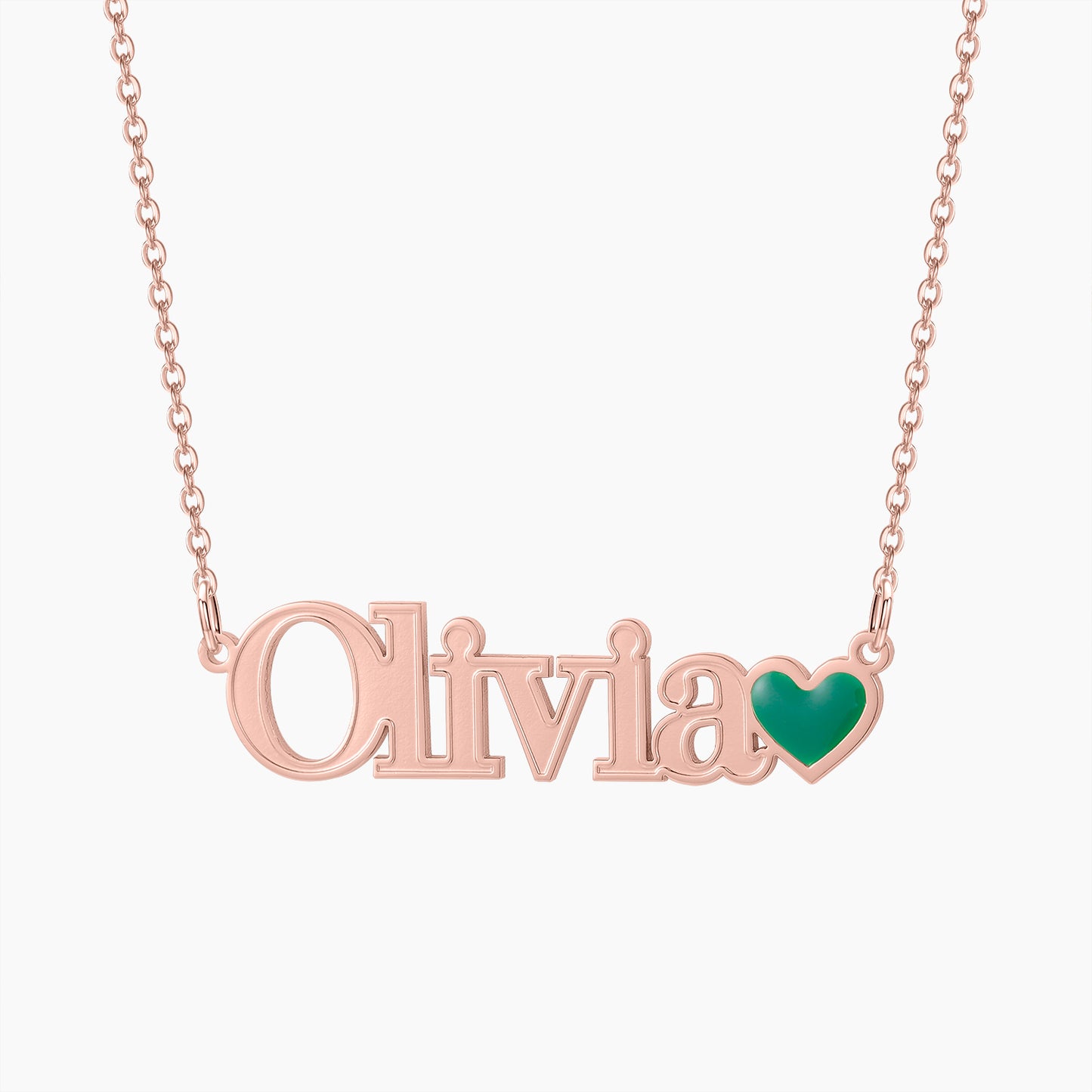 Emerald Heart Custom Necklace QN535