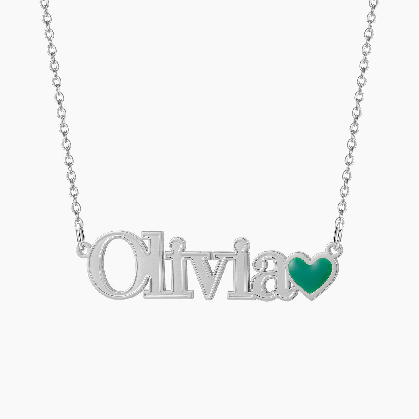 Emerald Heart Custom Necklace QN535
