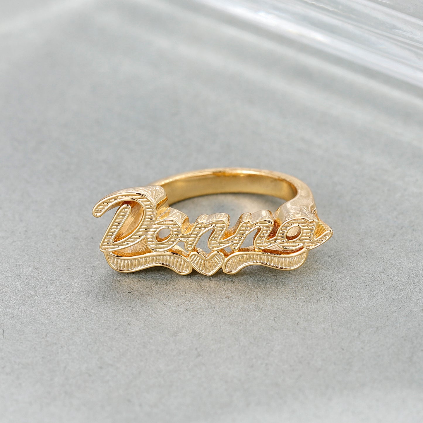 Hip Hop 3D Ring Name Ring QR498