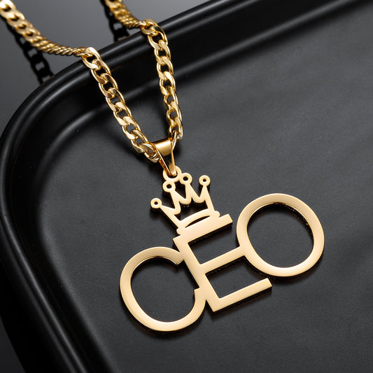 Crown Name Necklace QN324-F13