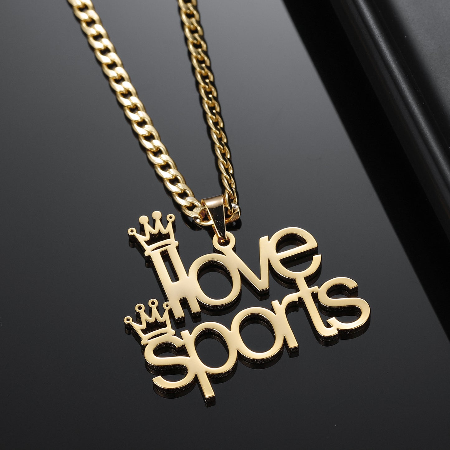 Crown Double Name Necklace QN323-F13