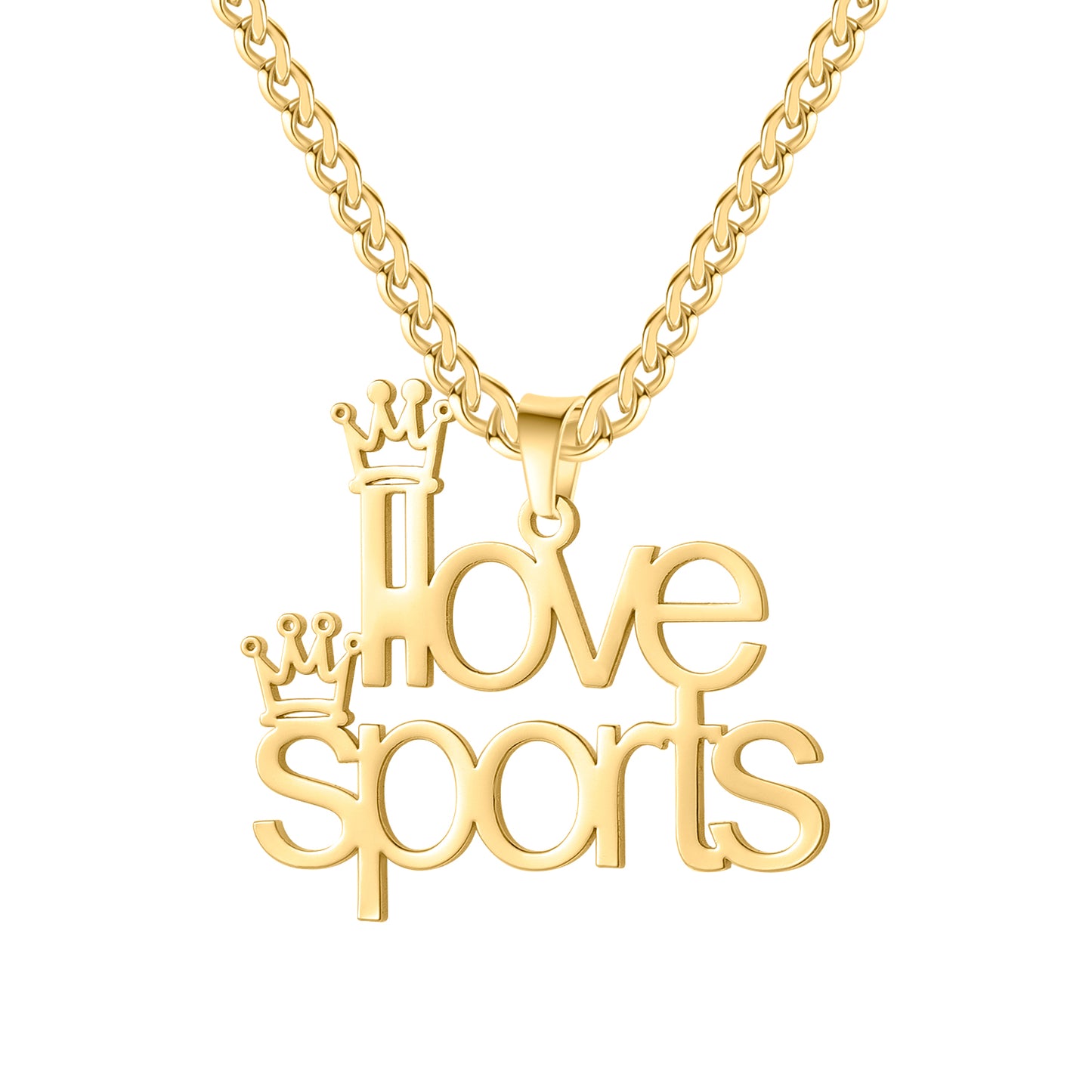 Crown Double Name Necklace QN323-F13