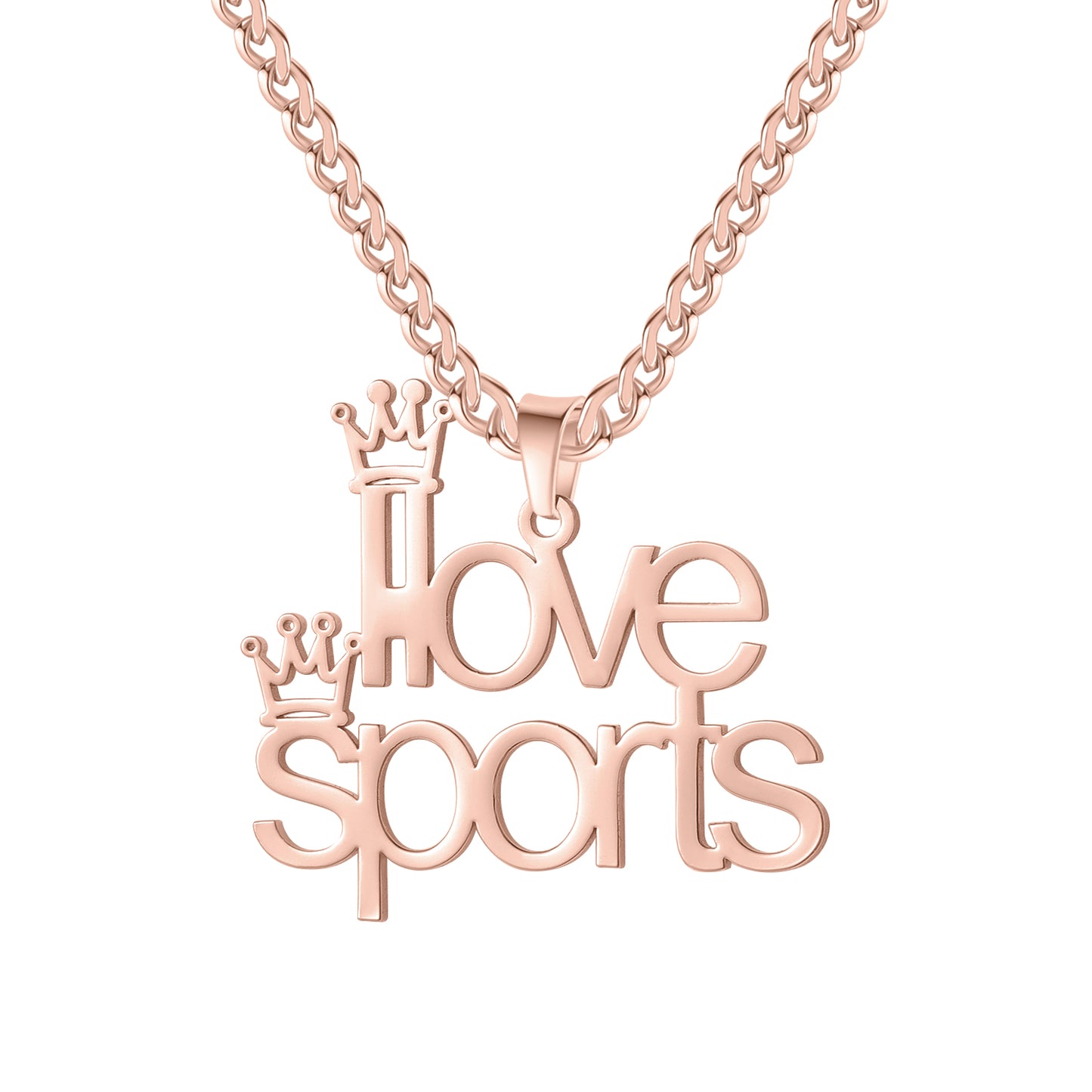 Crown Double Name Necklace QN323-F13