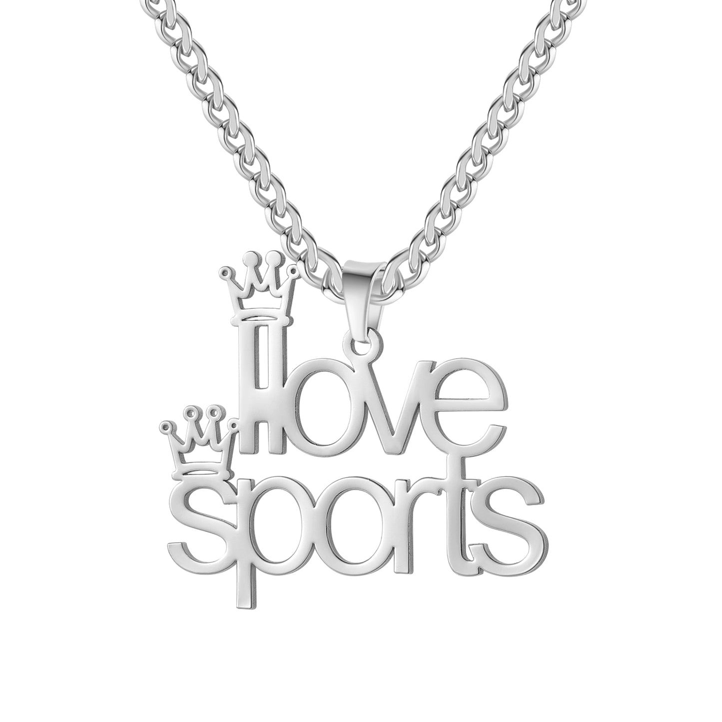 Crown Double Name Necklace QN323-F13