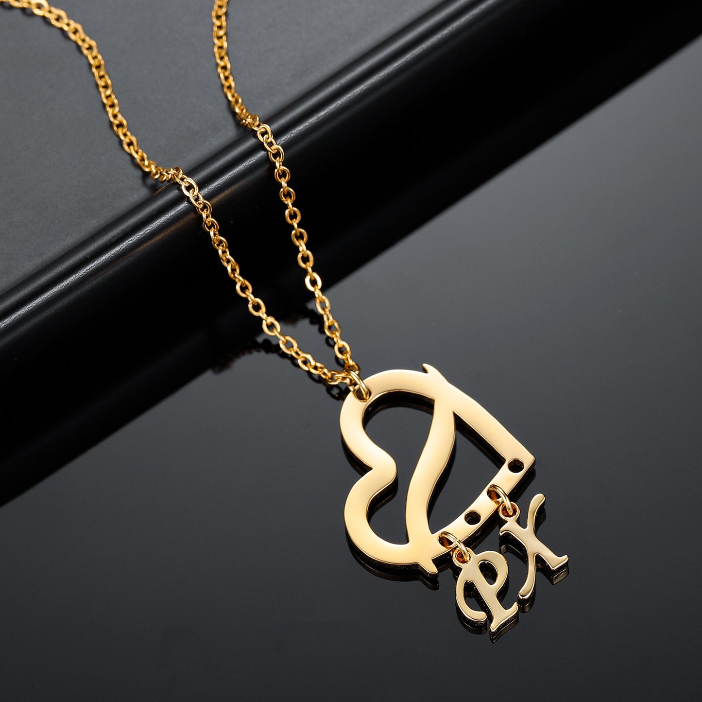 Customized Initial Letter Necklace QN501