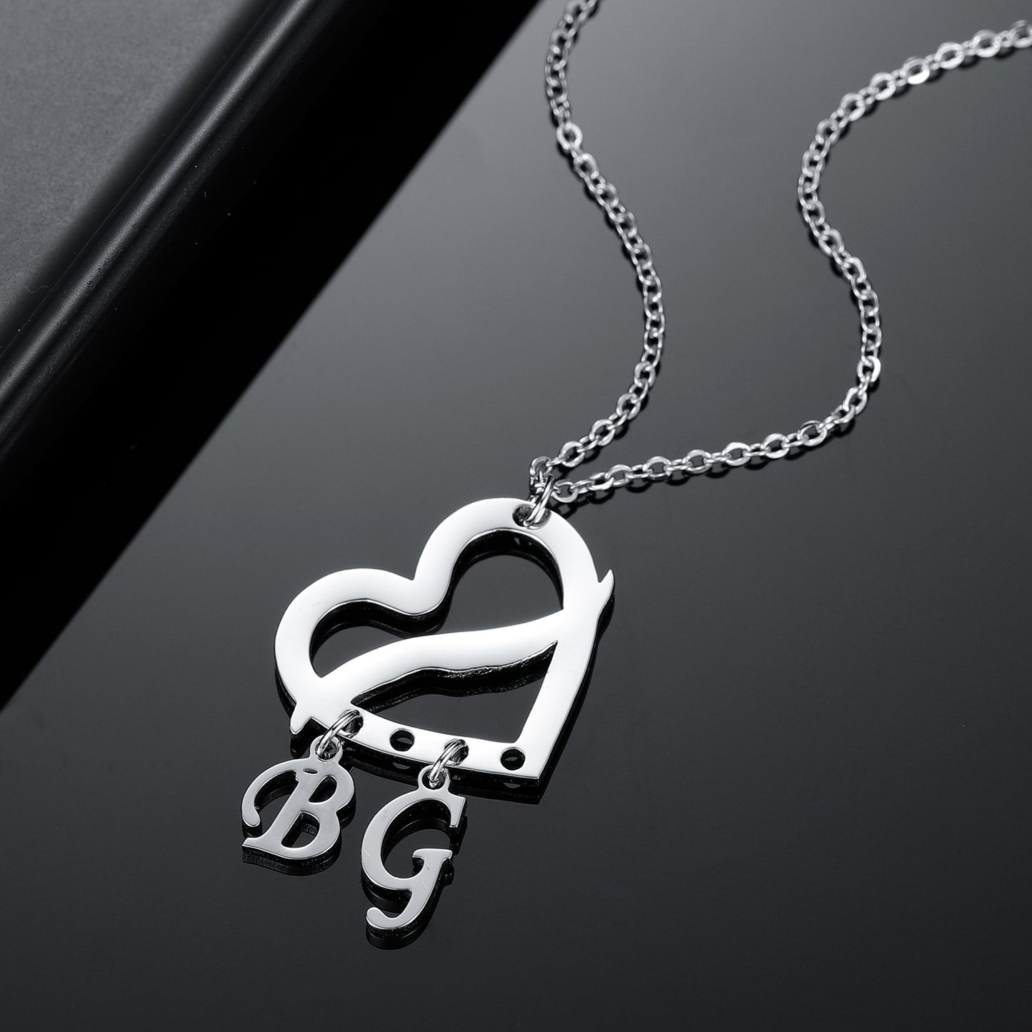 Customized Initial Letter Necklace QN501