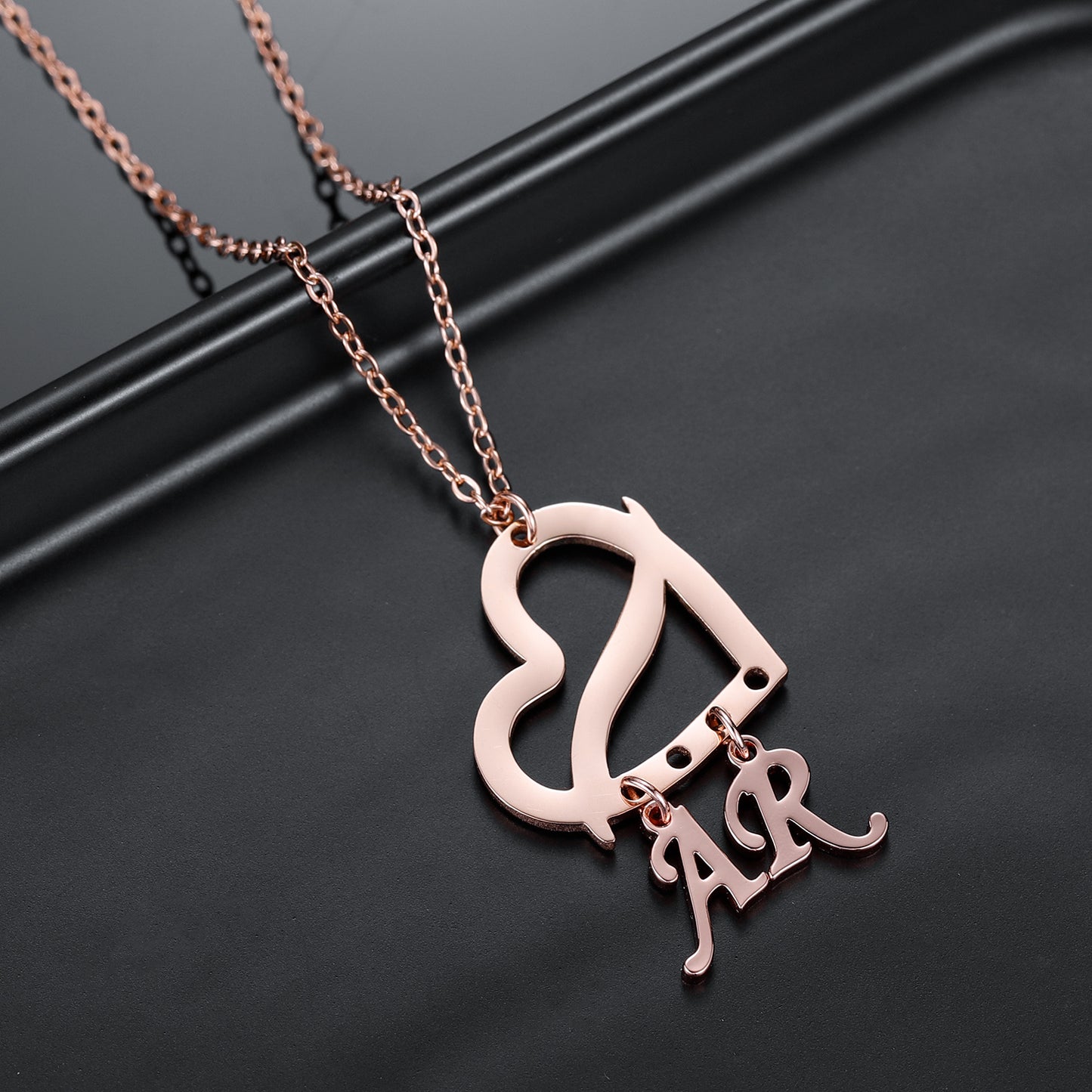 Customized Initial Letter Necklace QN501