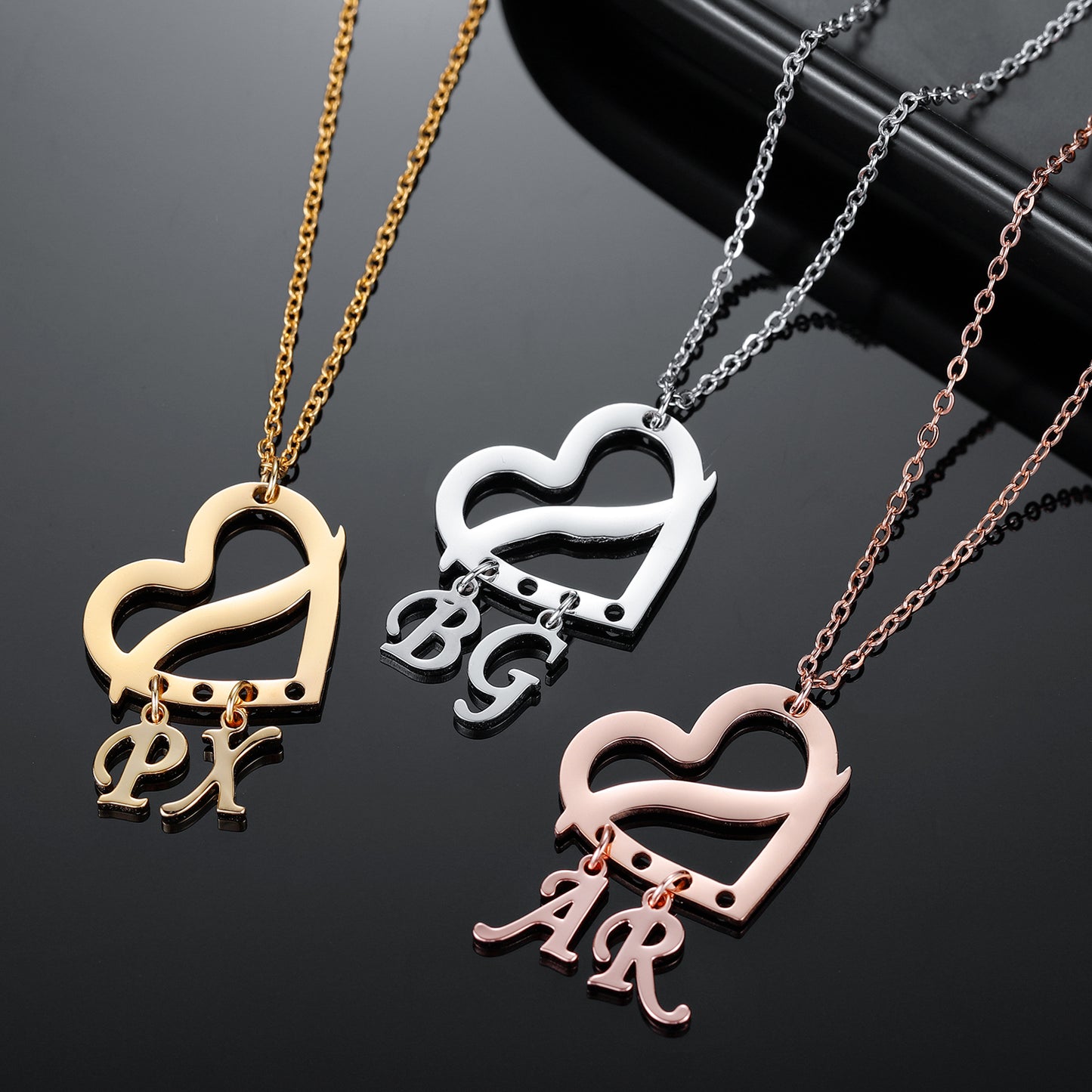 Customized Initial Letter Necklace QN501