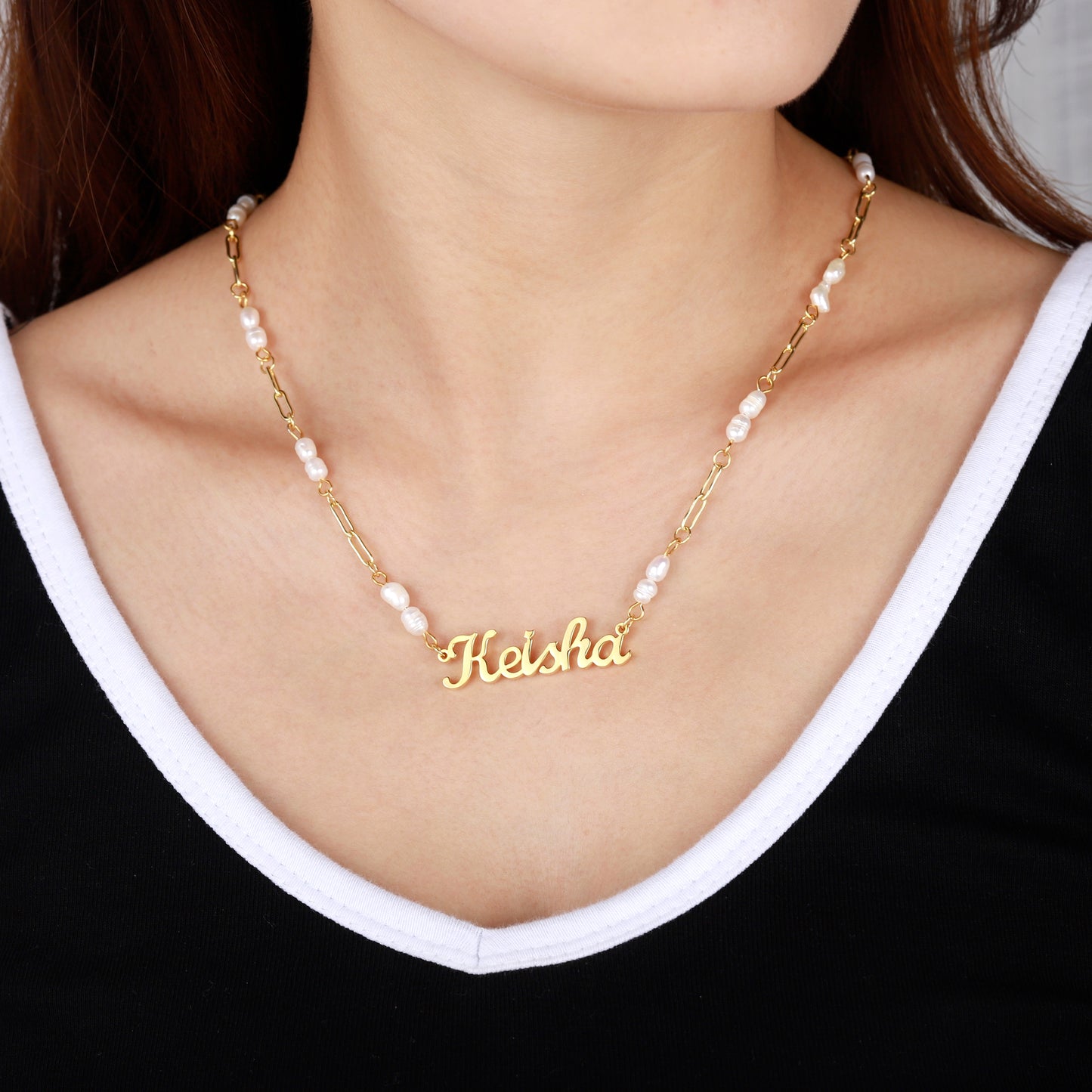 Pearl Name Necklace QN458
