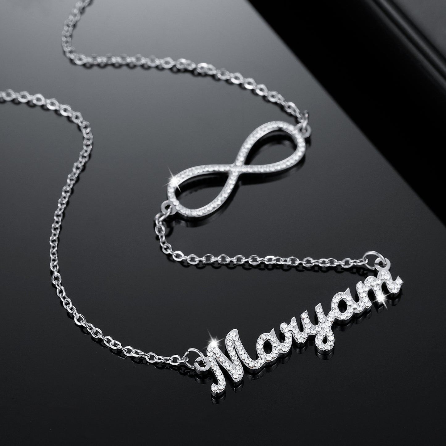 Infinity loop Name Necklace QN505