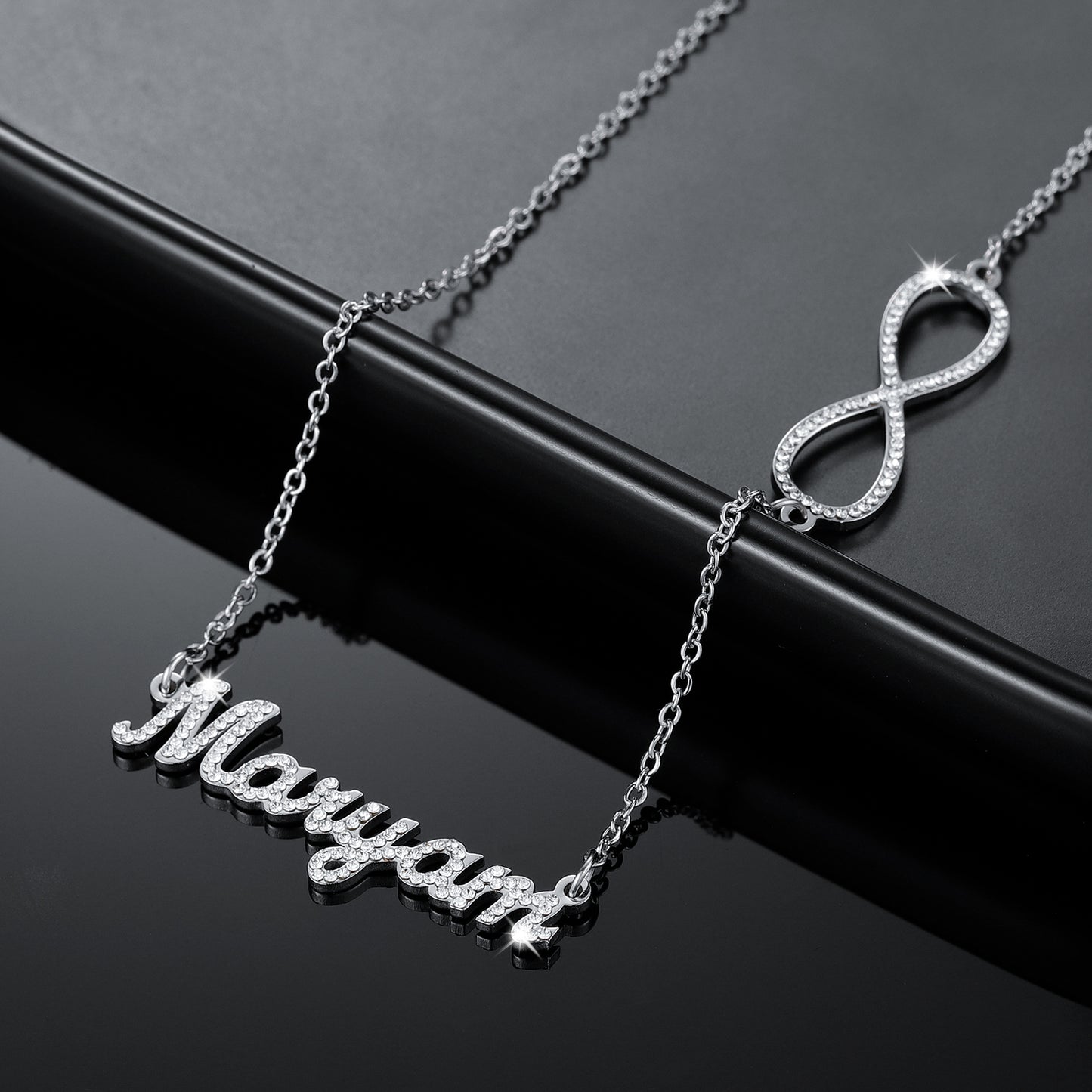 Infinity loop Name Necklace QN505