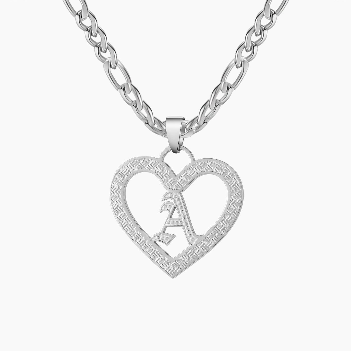 Heart Initial Letter Pendant SN582