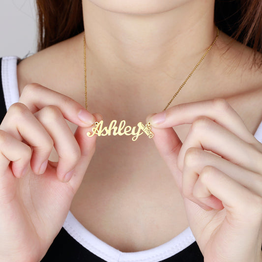 Collier prénom avec cadeau de fin d'études QN313