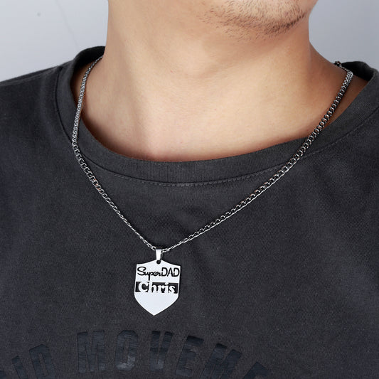 Bijoux de plaque signalétique plaqué or 18 carats QN304