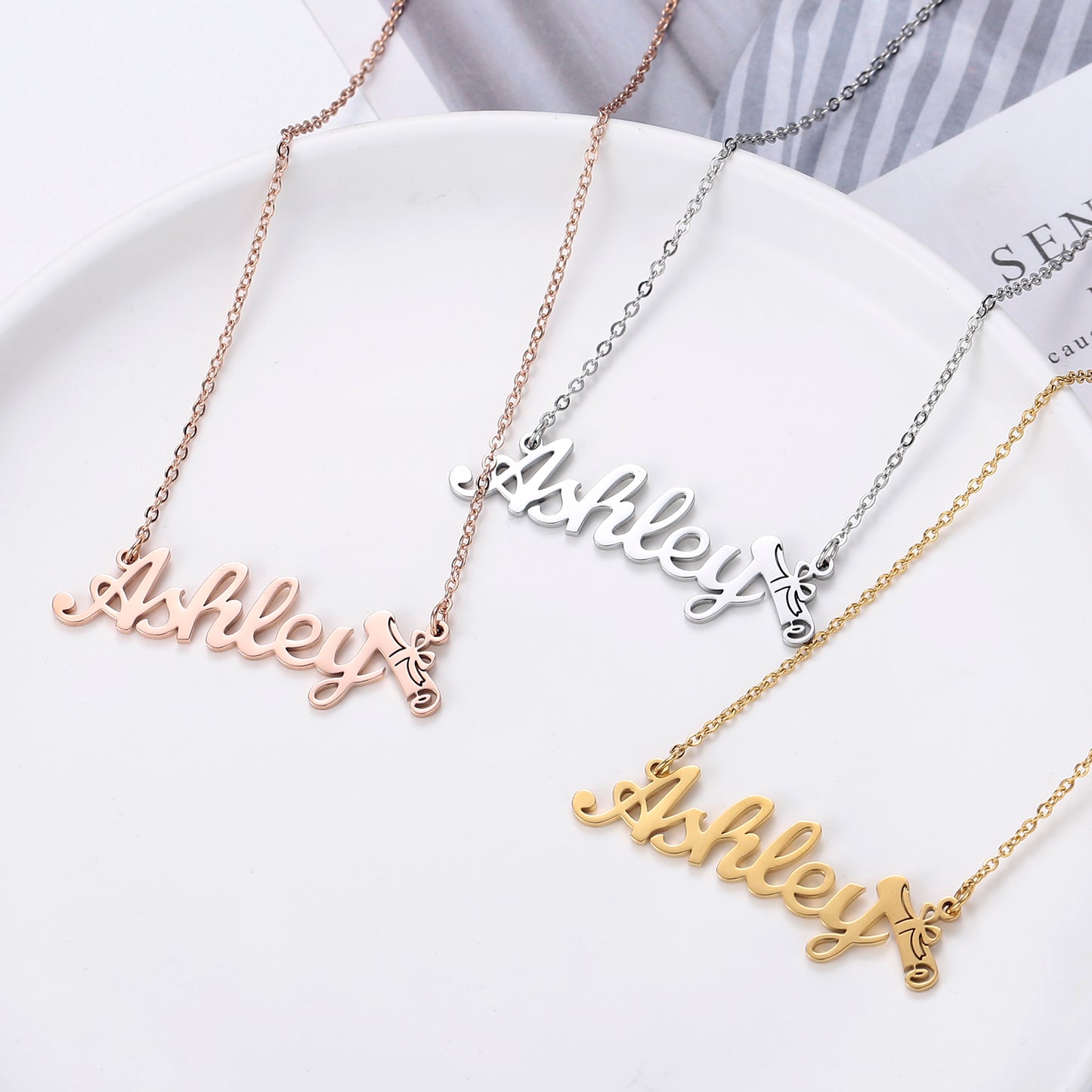 Name Necklace WIth Graduation Gift QN313