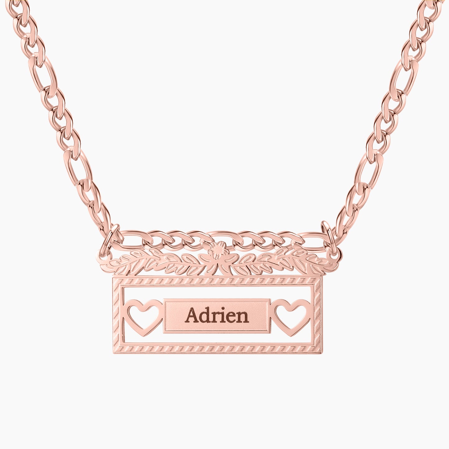 Figaro Chain Name Necklace SN581-2
