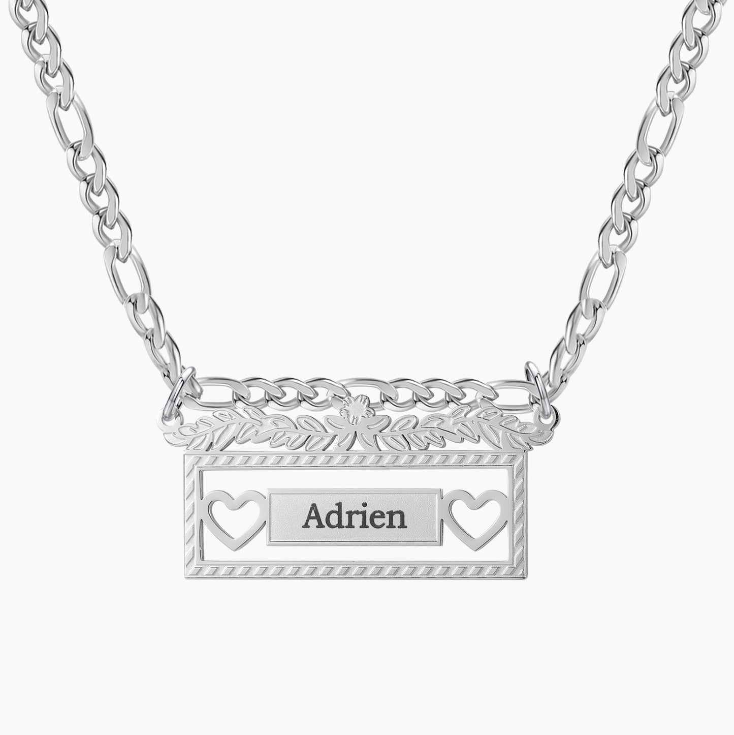 Figaro Chain Name Necklace SN581-2