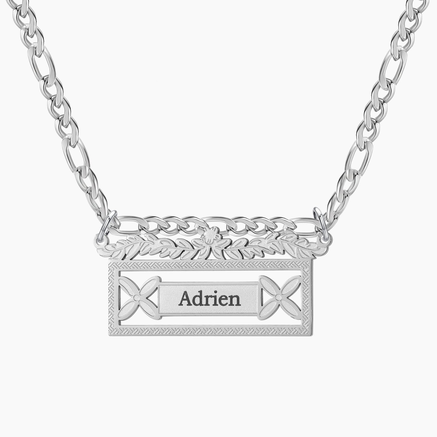 Figaro Chain Name Necklace SN581-3