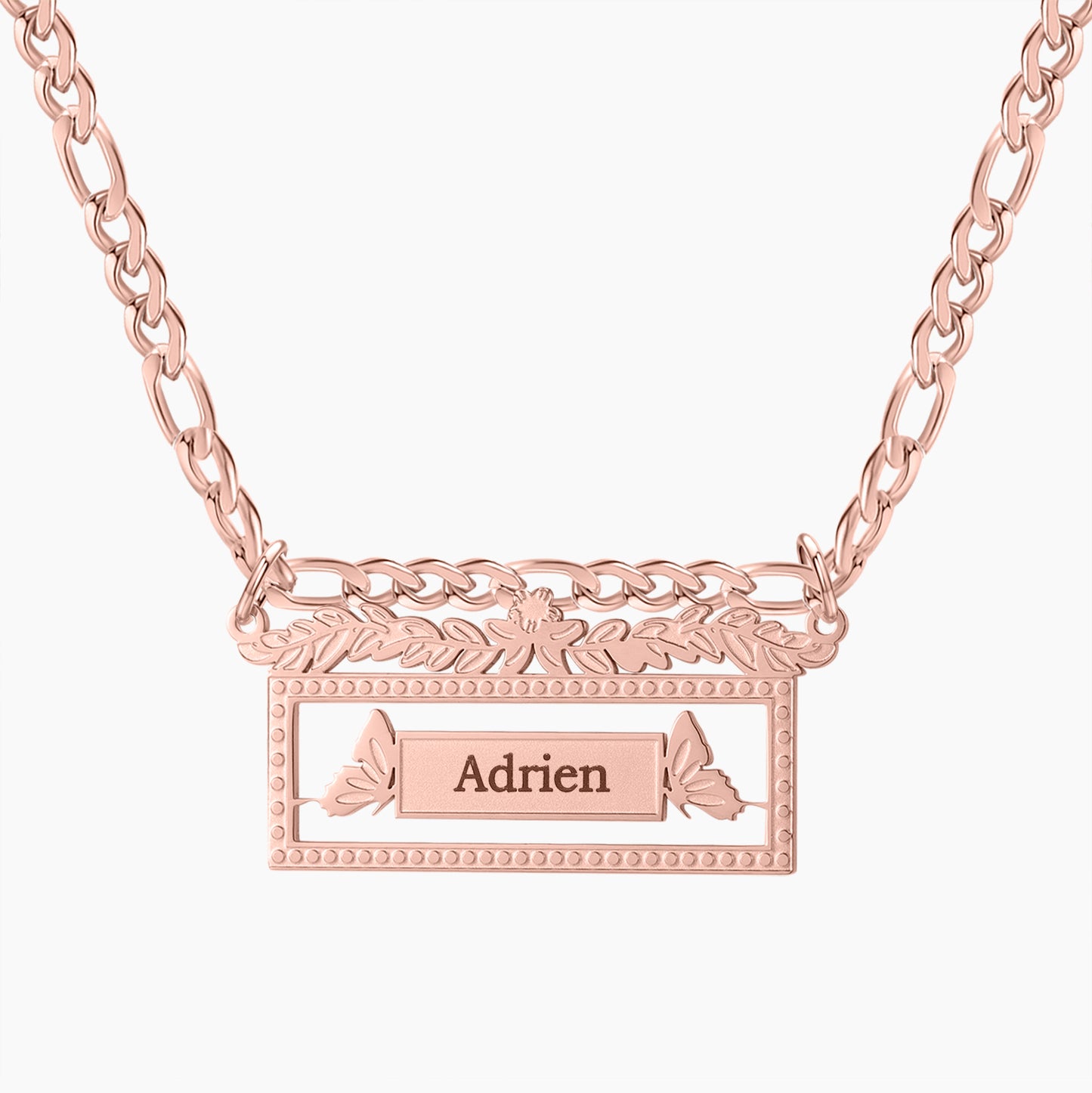 Figaro Chain Name Necklace SN581-1