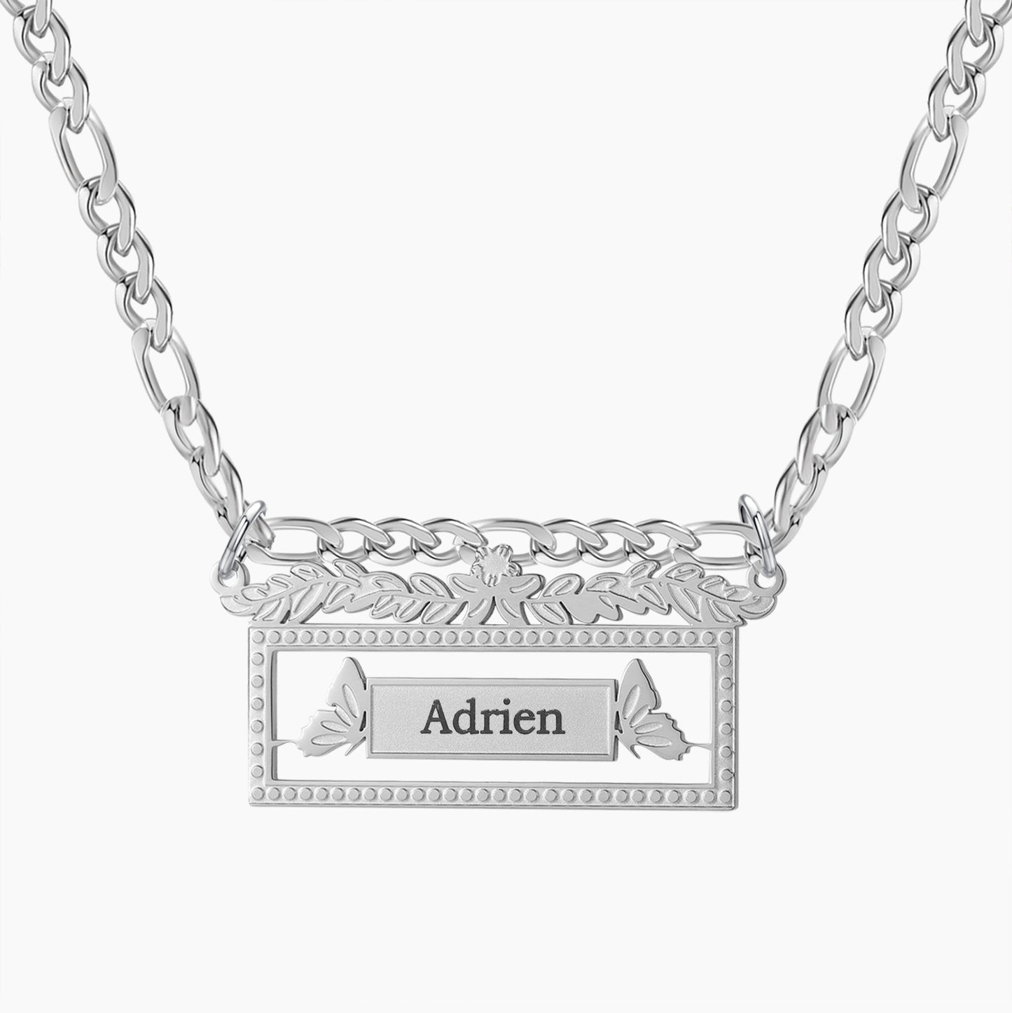 Figaro Chain Name Necklace SN581-1