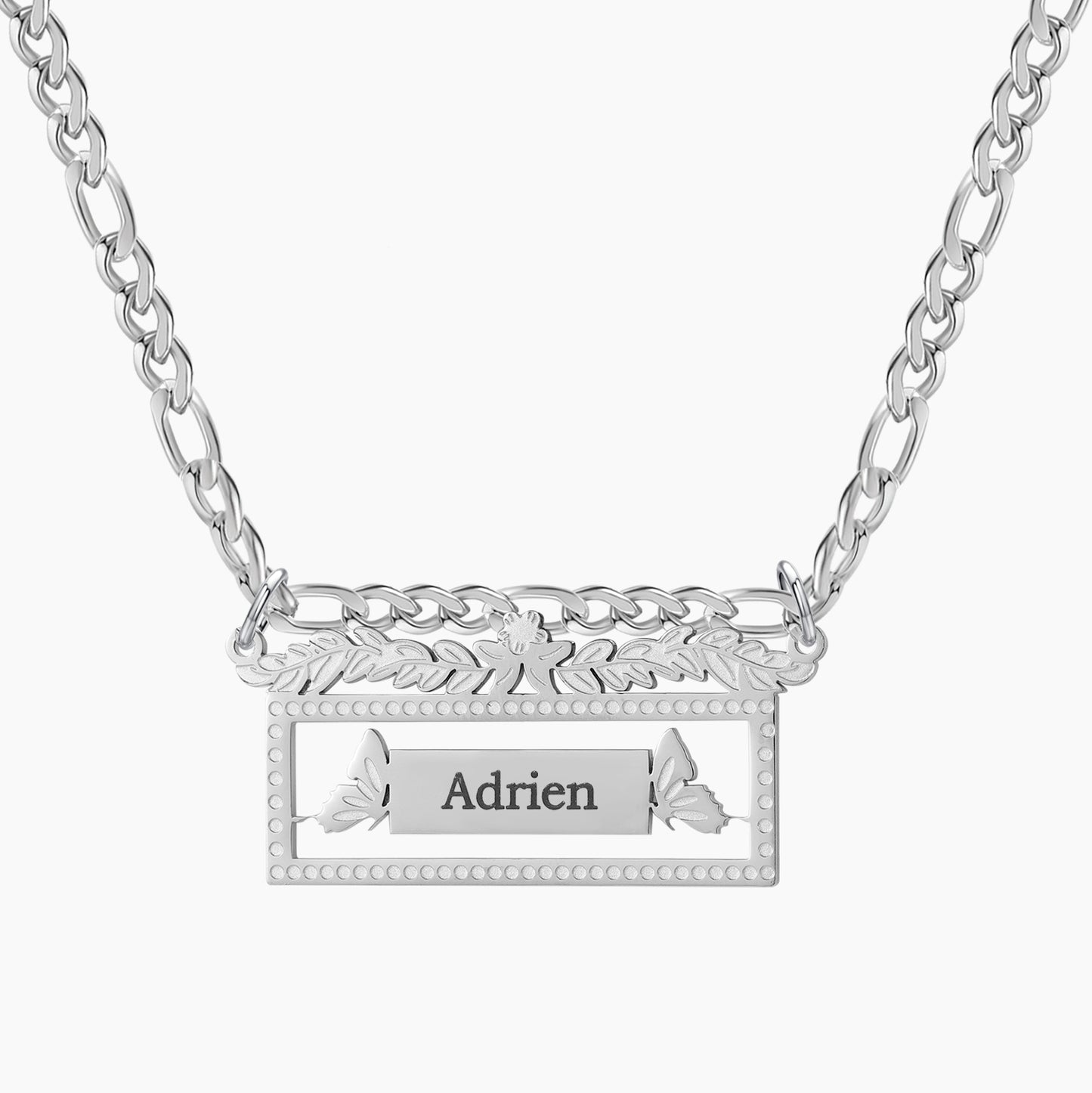 Figaro Chain Name Necklace SN581-4