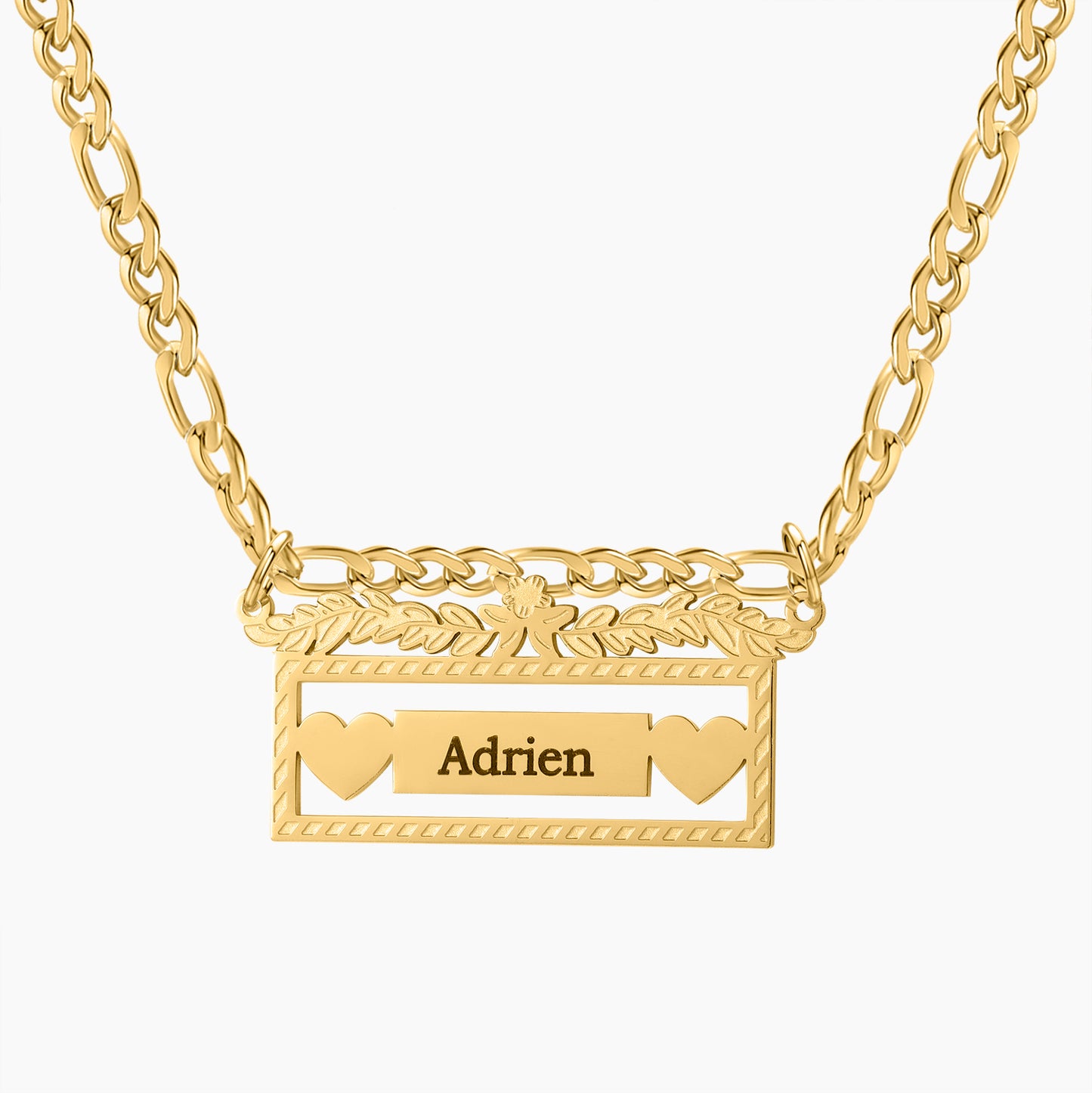 Figaro Chain Name Necklace SN581-5
