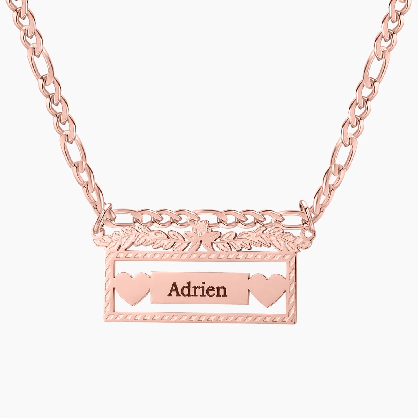 Figaro Chain Name Necklace SN581-5