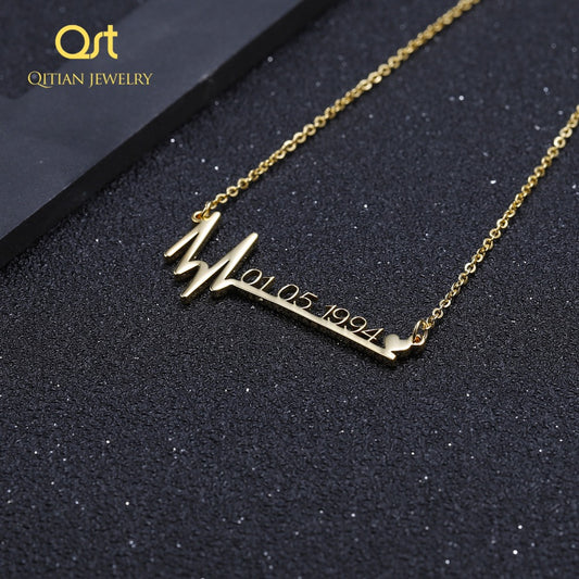 Heart Shaped Heart beat Necklace