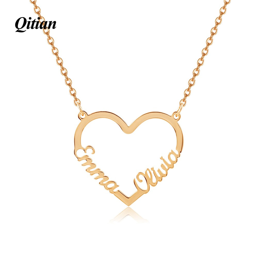 Nom Colliers pendentif en acier inoxydable