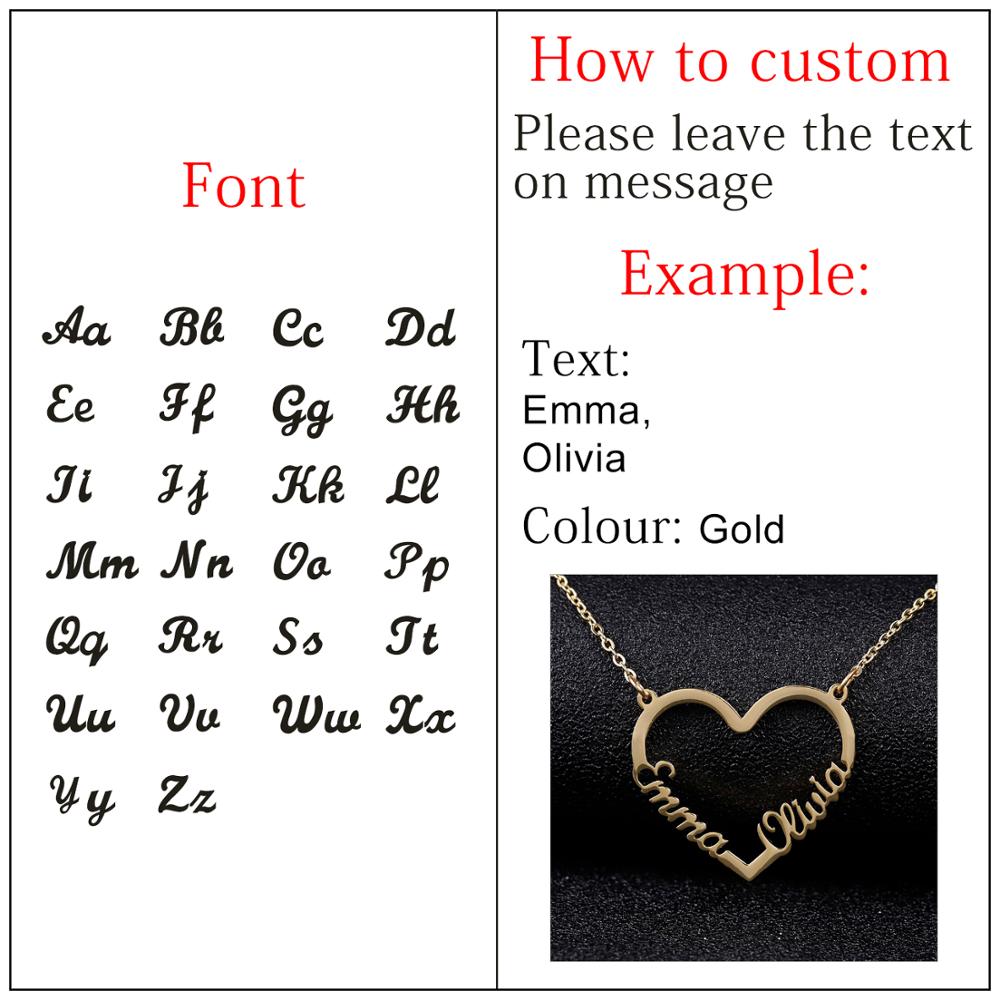 Nom Colliers pendentif en acier inoxydable